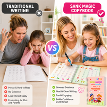 KydoKids | 5-Hour Magic Ink Handwriting Workbook — Reusable Grooved Practice Book 7