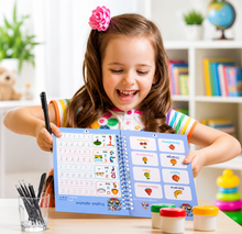 KydoKids | 5-Hour Magic Ink Handwriting Workbook — Reusable Grooved Practice Book 3
