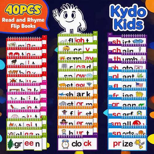 Kydokids | Reading Flip Book - 🟢 The Starter Set: 1 Kit (40 Flip Books) - GAMEDEI