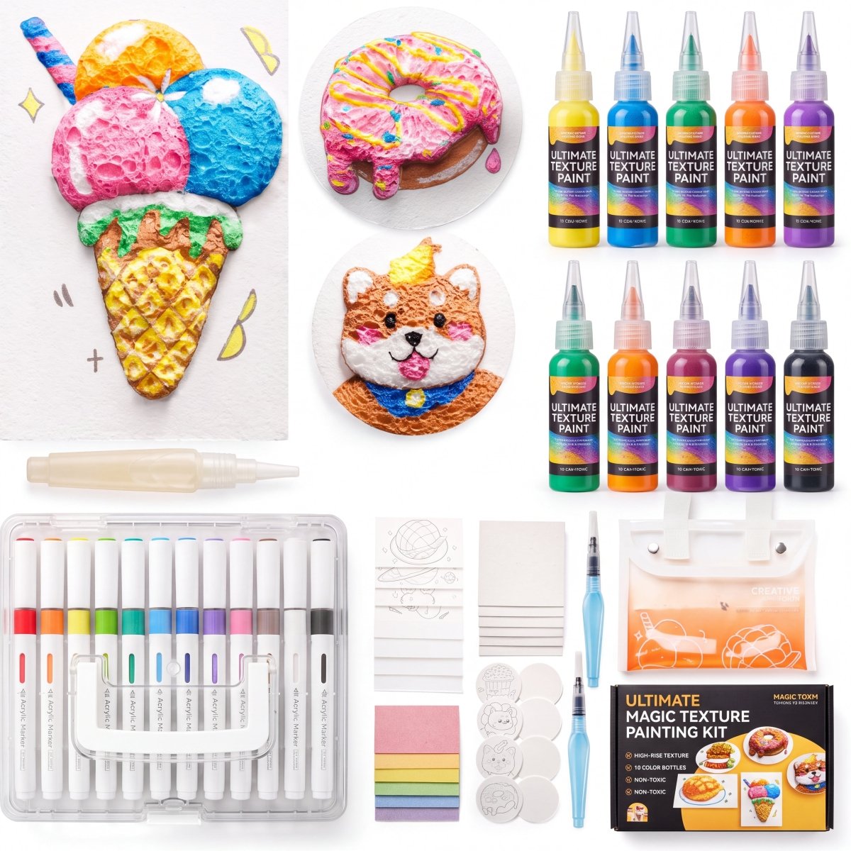 Kydokids | Ultimate Magic Texture Painting Kit - 1 MAGIC PAINTING KIT - GAMEDEI